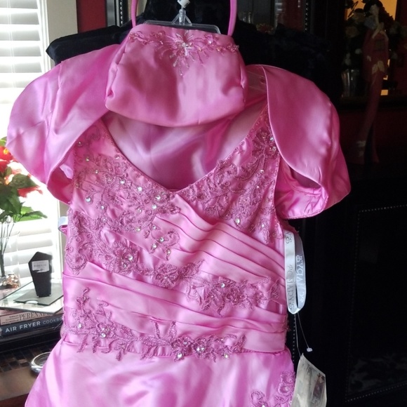 PINK GIRLS DRESS - Picture 6 of 8